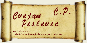 Cvejan Pislević vizit kartica